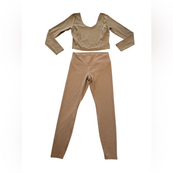 LuluLemon Java Align Matching Set Size 12 - Picture 1 of 6